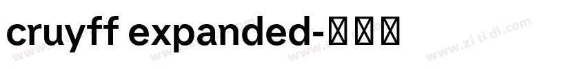 cruyff expanded字体转换